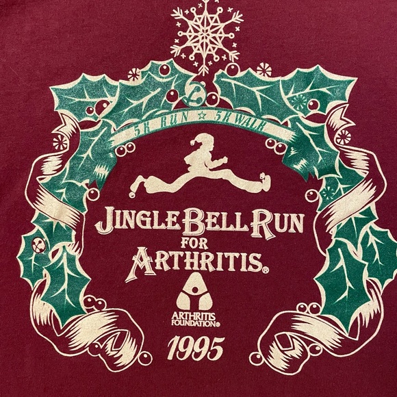 Vintage race tee, Jingle Bell Run For Arthritis 1995 - Picture 2 of 4
